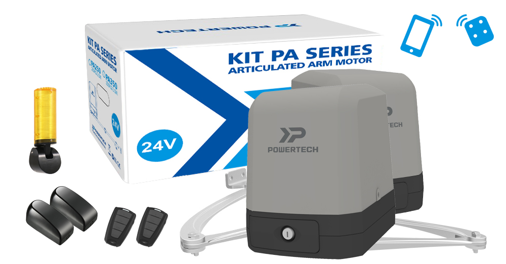 kIt powertech PA250 WIFI pour ouvrir son portail avec son téléphone 